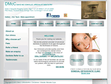 Tablet Screenshot of davidmcconvilleorthodontics.ie